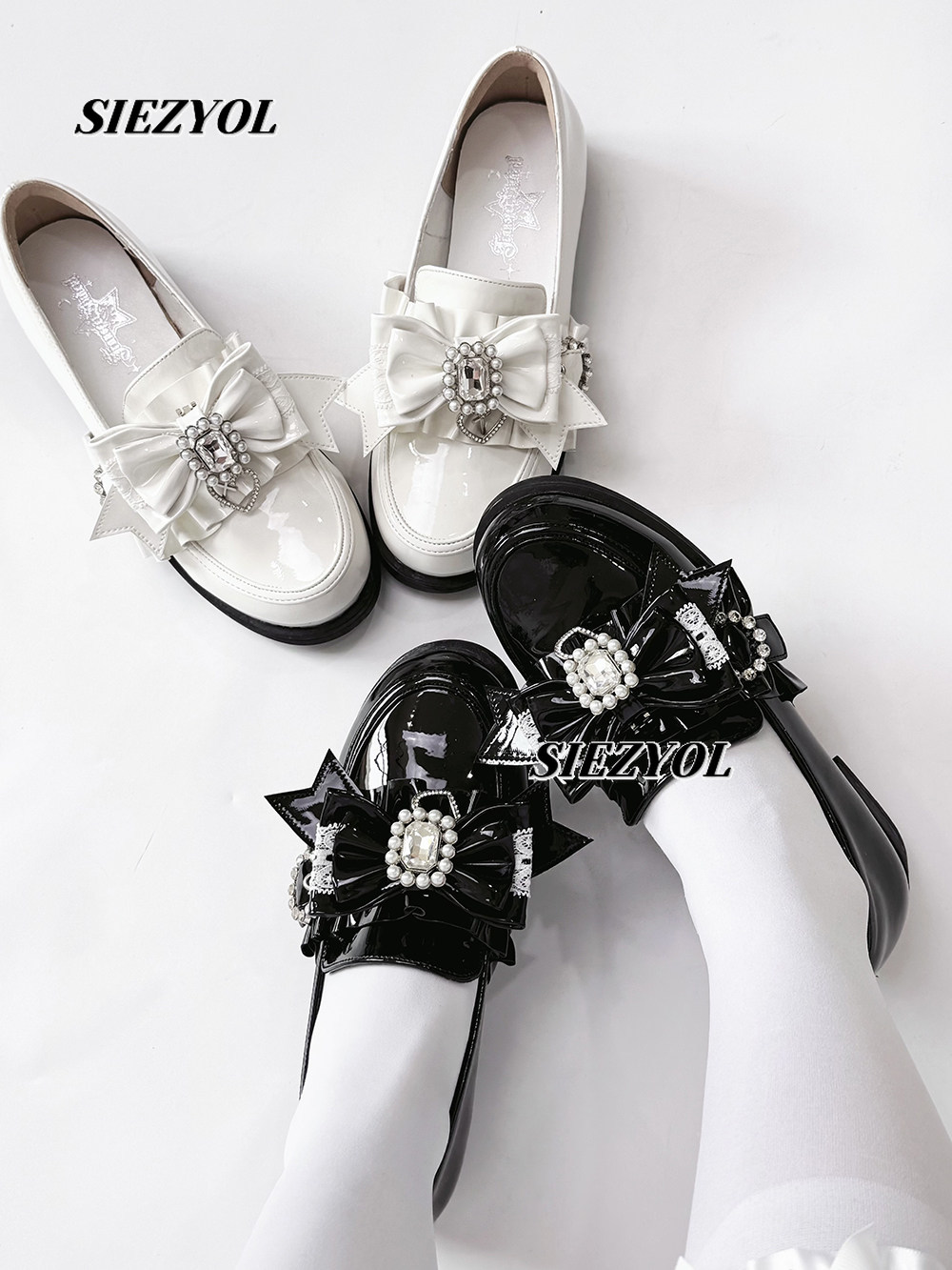 Women Shoes With Heels - 오리지널 일본식 캐주얼 가죽 슬립온 로퍼,