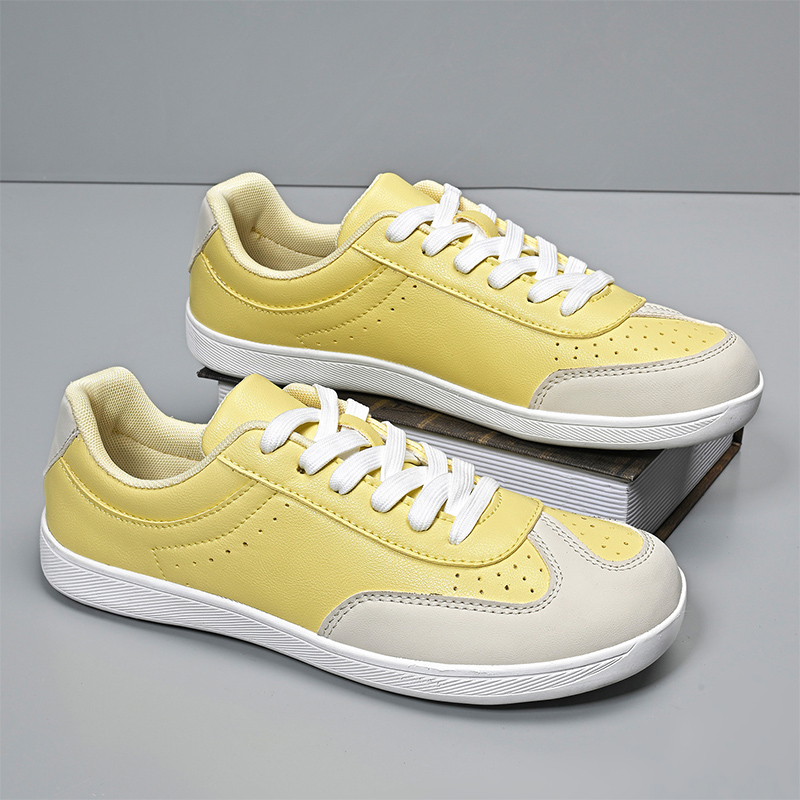 Women Shoes Big W - 패션 옐로우 워킹 슈즈 유니섹스 와이드