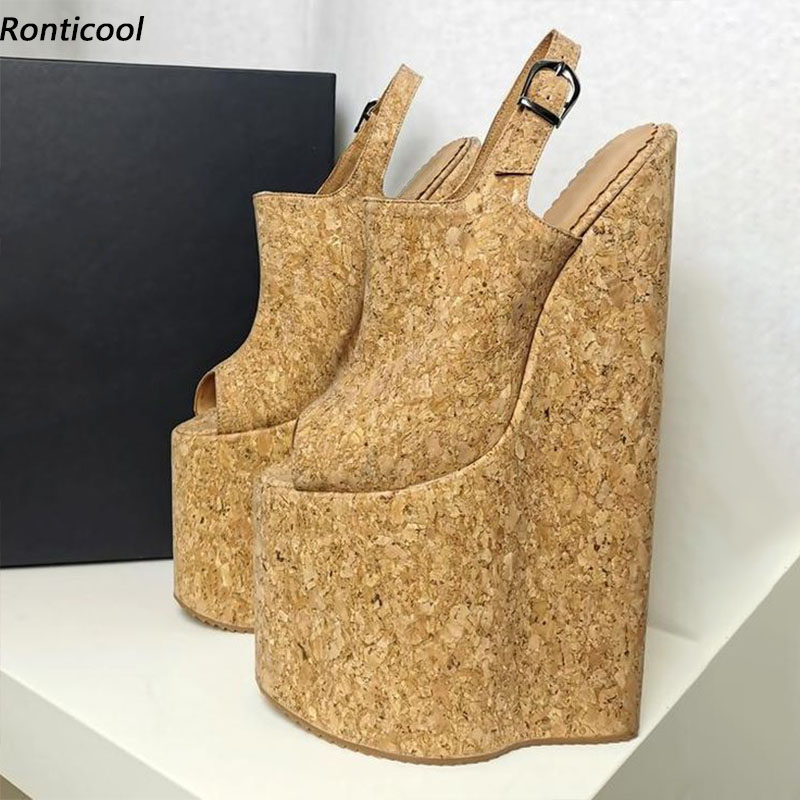 Cork Wedge Sandal - 론티쿨 여성 플랫폼 샌들 코르크 웨지