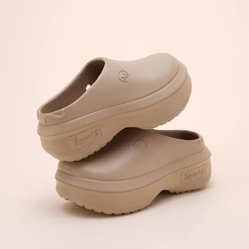 Cork Wedge Sandal - 여성 청키 플랫폼 샌들 클로그 슬리퍼