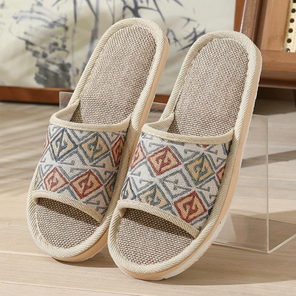 포시즌스 린넨 슬리퍼 커플용 통기성 실내 바닥 슬리퍼  - Women'S Shoes For Flat Feet 리뷰 및 가격