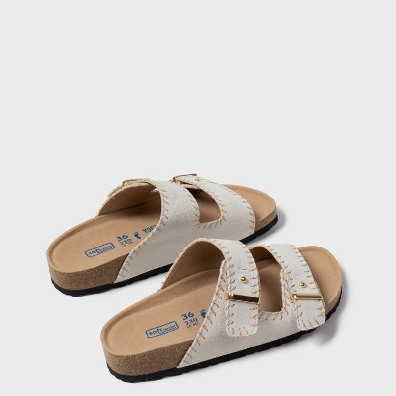 여성용 조절 가능한 스트랩 코르크 풋베드 슬라이드 20 - Cork Wedge Sandal 리뷰 및 가격