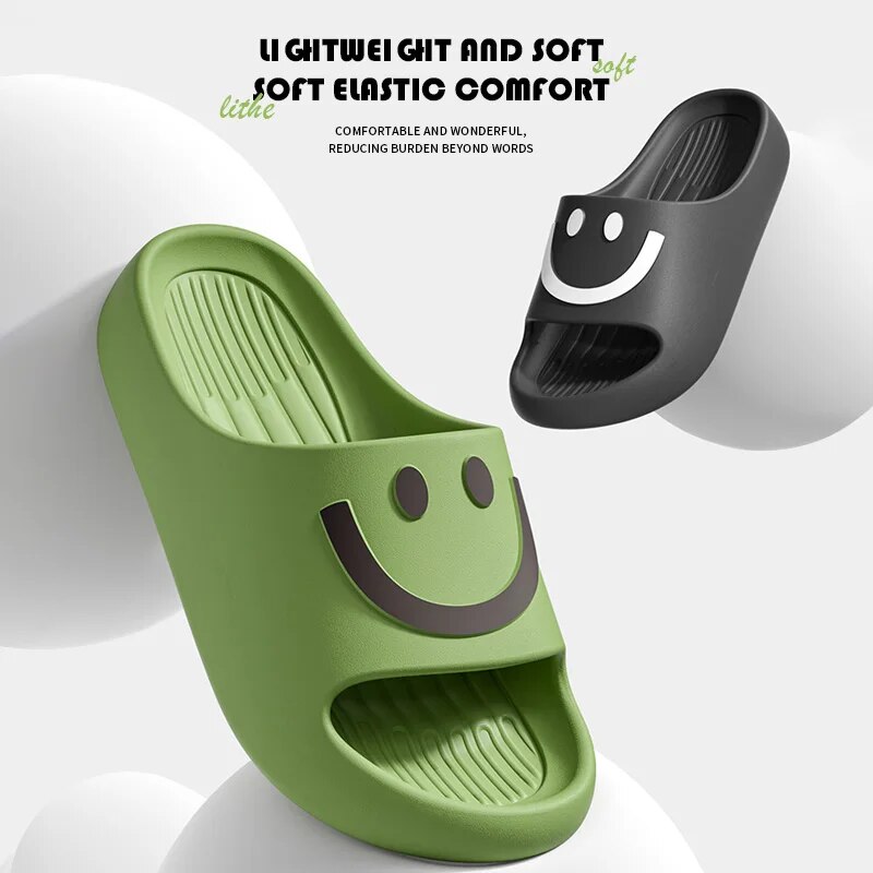 스마일리 페이스 클라우드 슬리퍼 여성 남성용 두꺼운 플 - Women'S Shoes For Flat Feet 리뷰 및 가격