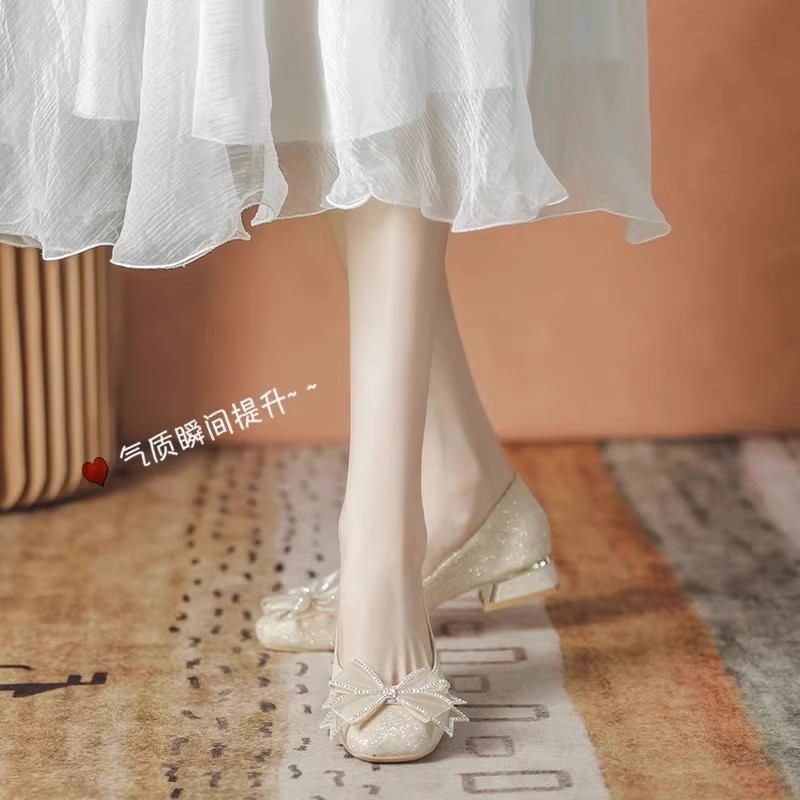 2025 여성 가을 신상 이브닝 소프트 솔 로우탑 웨딩 - Women Shoes With Heels 리뷰 및 가격