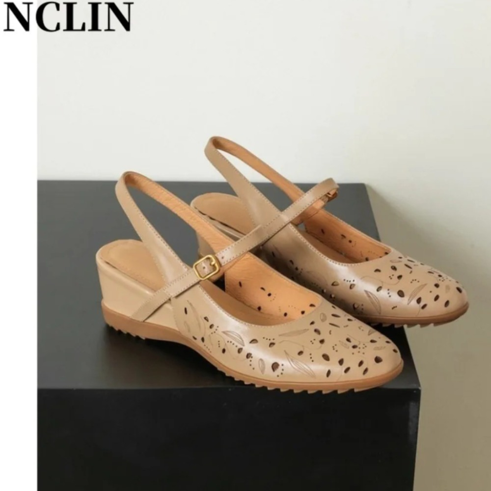 2026 신상 캐주얼 웨지 슬링백 샌들 여성용 컷아웃  - Cork Wedge Sandal 리뷰 및 가격
