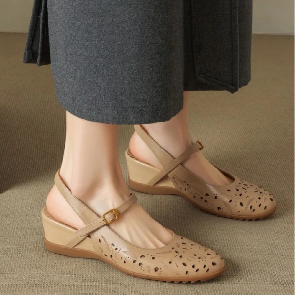 2026 신상 캐주얼 웨지 슬링백 샌들 여성용 컷아웃  - Cork Wedge Sandal 리뷰 및 가격