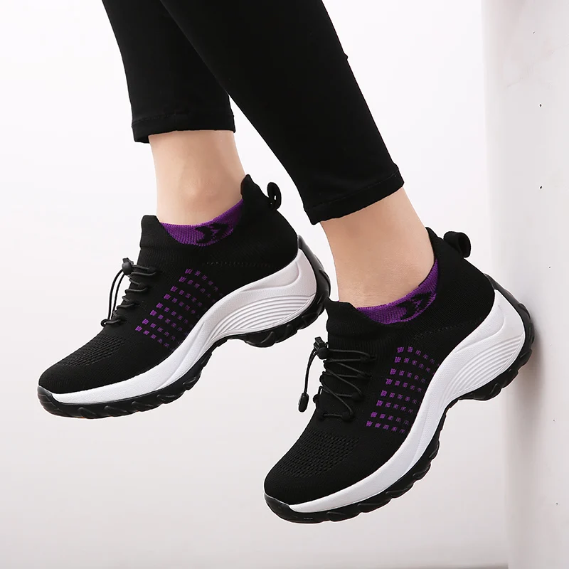 야외 여성 워킹 스니커즈, 패션 조깅 양말 신발, 청소 - Women Shoes Qc 리뷰 및 가격