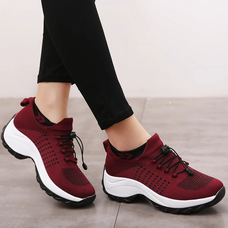 야외 여성 워킹 스니커즈, 패션 조깅 양말 신발, 청소 - Women Shoes Qc 리뷰 및 가격