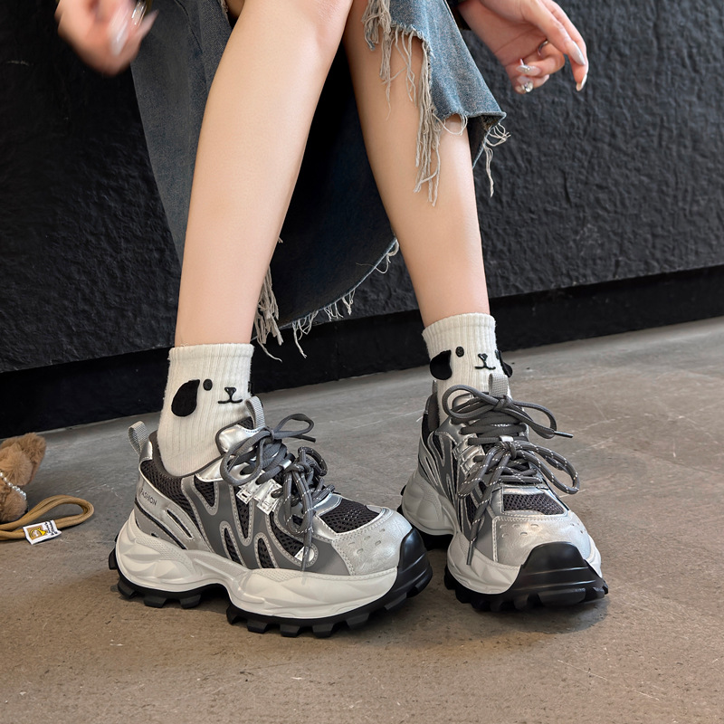 메쉬 청키 스니커즈 여성 통기성 플랫폼 슈즈 여성용 가 - Women'S Shoes For Tennis 리뷰 및 가격