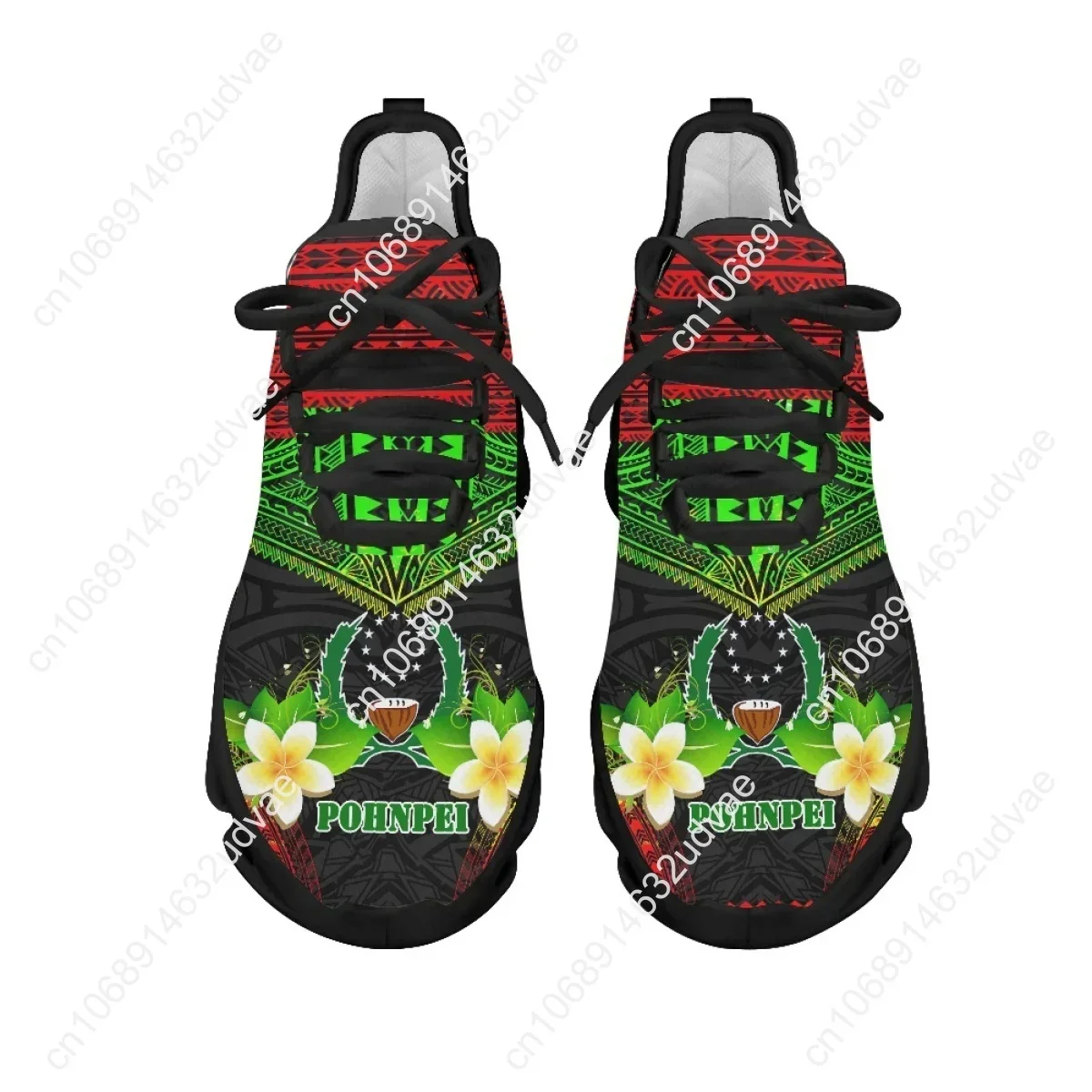 폴리네시안 포른페이 플루메리아 디자인 여성용 쿠션 메쉬 - Women Shoes Sneakers 리뷰 및 가격