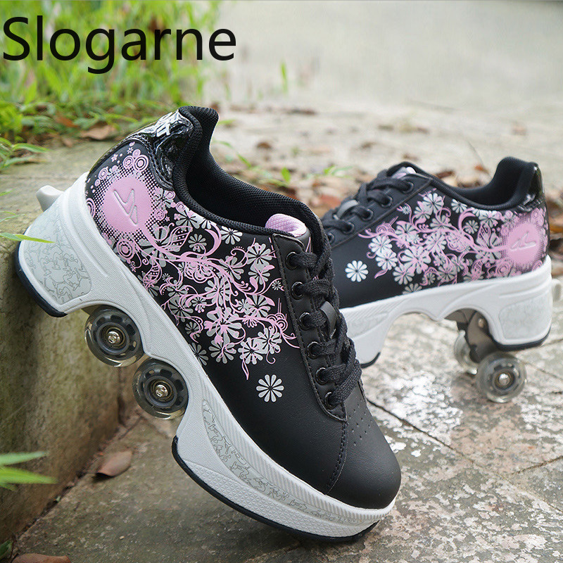여성용 4륜 변형 롤러 스케이트 신발 남성용 캐주얼 스 - Women Shoes Sneakers 리뷰 및 가격