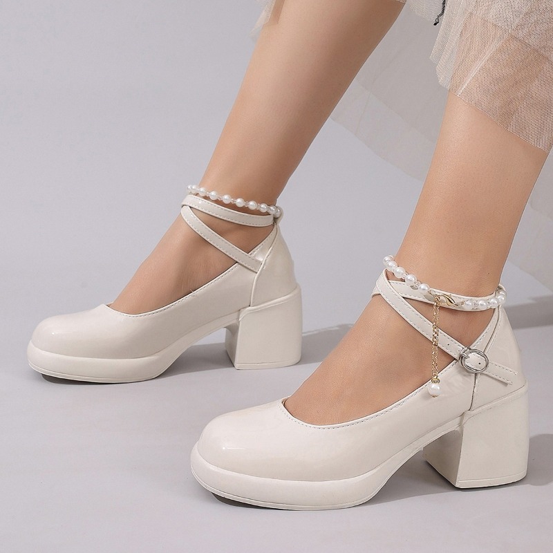 새로운 여성 펌프스 슈즈 패션 크로스 스트랩 여성용 얕 - Women Shoes With Heels 리뷰 및 가격