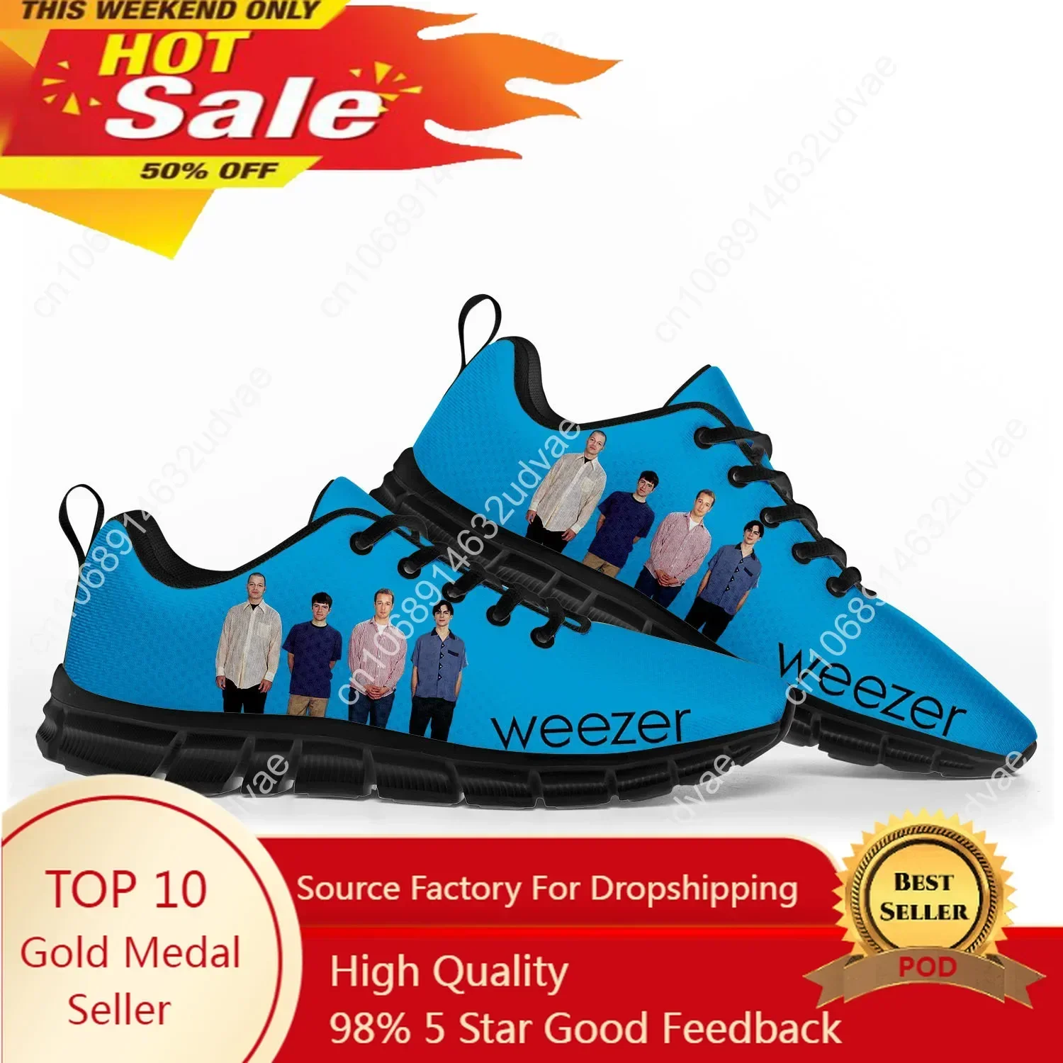 Weezer 스포츠 신발 남성 여성 운동화 팝 록 밴드 - Women Shoes Sneakers 리뷰 및 가격