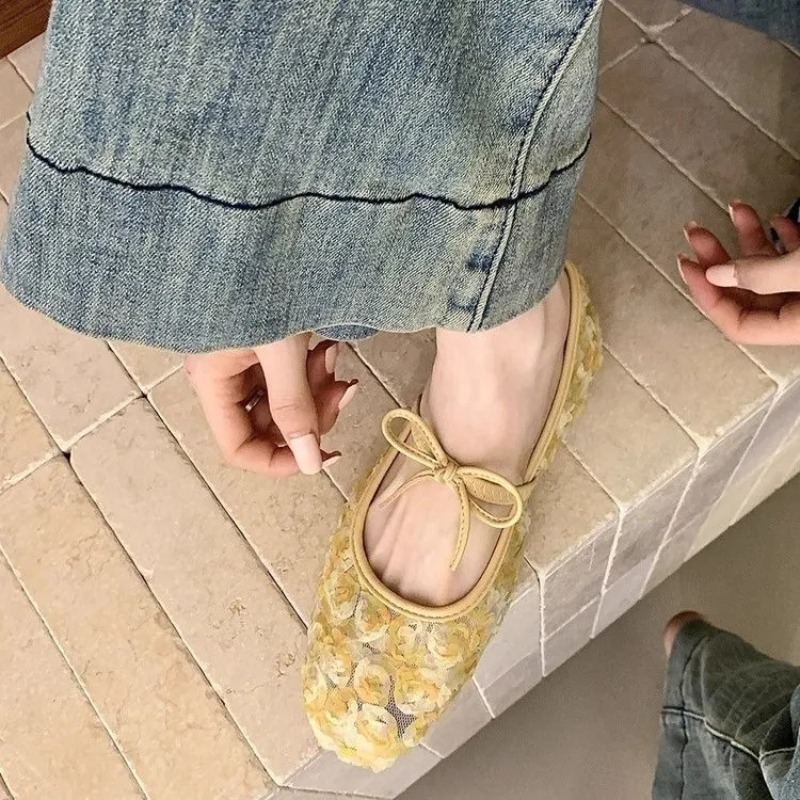 부드러운 뉴 차이니즈 로즈 메쉬 메리제인 슈즈 2026 - Women Shoes With Heels 리뷰 및 가격