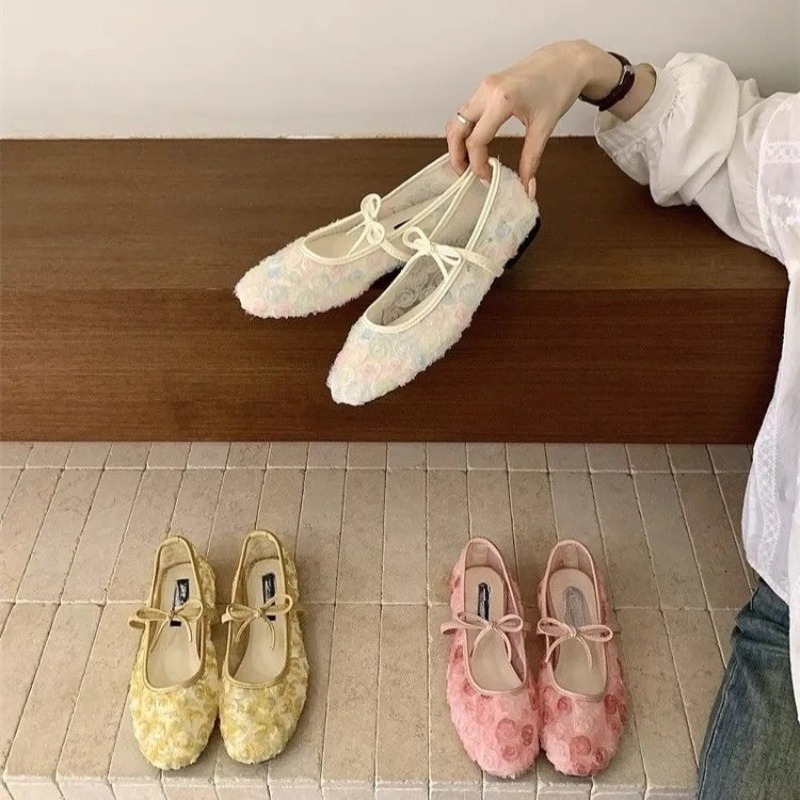 부드러운 뉴 차이니즈 로즈 메쉬 메리제인 슈즈 2026 - Women Shoes With Heels 리뷰 및 가격