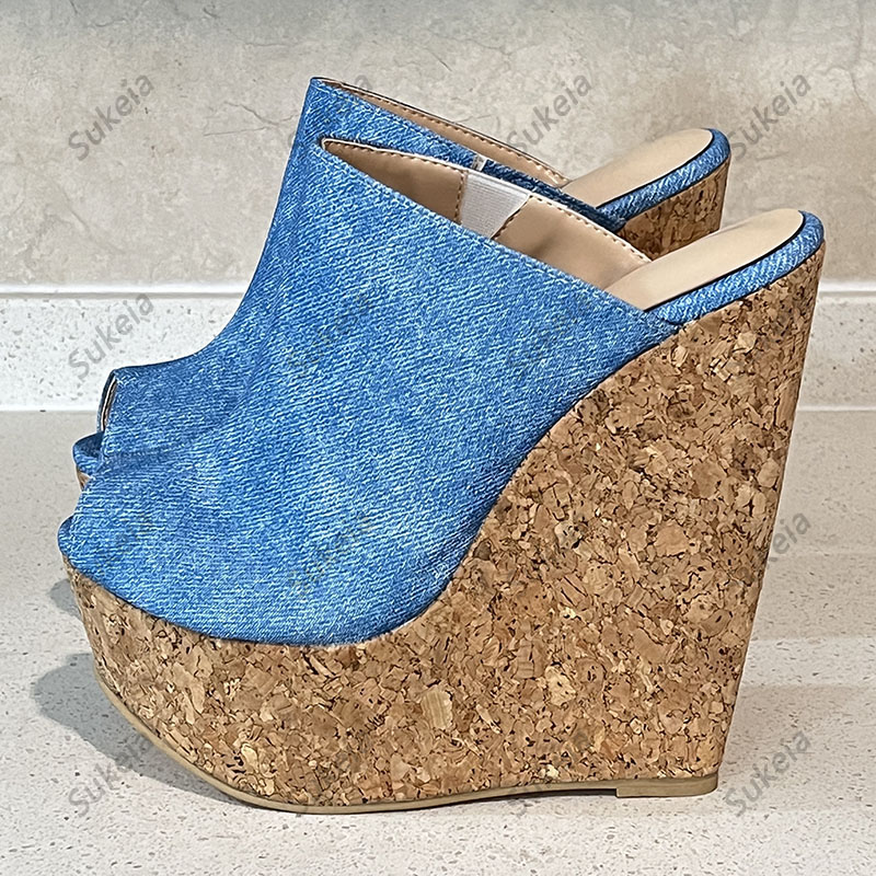 Sukeia 수제 여성 플랫폼 슬링백 샌들 코르크 웨지 - Cork Wedge Sandal 리뷰 및 가격