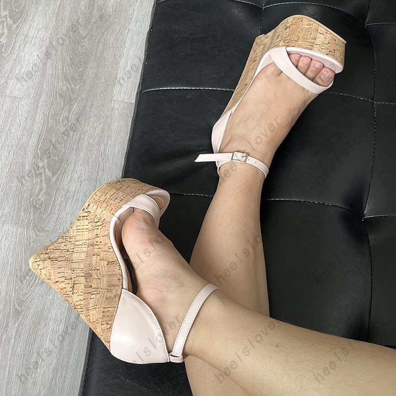 Ahhlsion 수제 여성 글래디에이터 샌들 코르크 웨 - Cork Wedge Sandal 리뷰 및 가격
